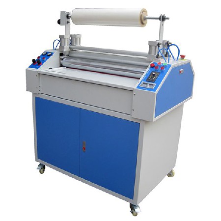 Pneumatic embossing laminating machine